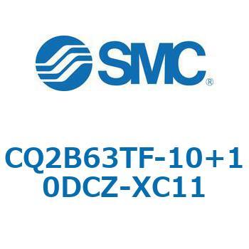 CQ2-Z XC11/X636 - デュアル行程シリンダ/片ロッド形 SMC