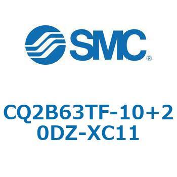 CQ2-Z XC11/X636 - デュアル行程シリンダ/片ロッド形 SMC