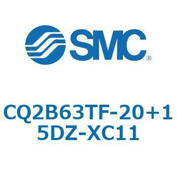 CQ2-Z XC11/X636 - デュアル行程シリンダ/片ロッド形 SMC