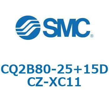 CQ2-Z XC11/X636 - デュアル行程シリンダ/片ロッド形 SMC