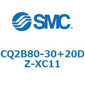 CQ2-Z XC11/X636 - デュアル行程シリンダ/片ロッド形 SMC