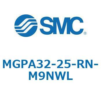 MGPA_E - ガイド付薄型シリンダ/高精度ボールブッシュタイプ/エンドロック付 SMC