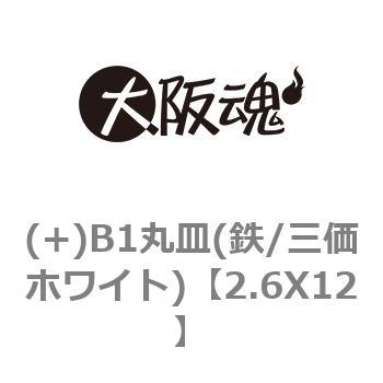 (+)B1丸皿(鉄/三価ホワイト) 大阪魂