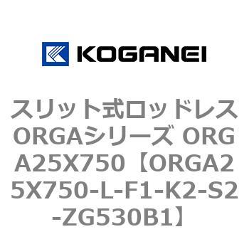 スリット式ロッドレスORGAシリーズ ORGA25X750 コガネイ
