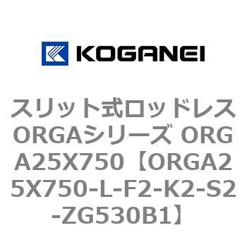 スリット式ロッドレスORGAシリーズ ORGA25X750 コガネイ