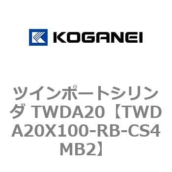 オシャレ コガネイ ツインポートシリンダ TWDA20X100-RB-CS4MB2 | www