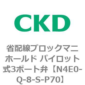 4Eシリーズ 省配線ブロックマニホールド パイロット式3ポート弁 CKD