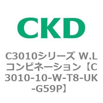 CKD 空圧バルブ４Ｇシリーズ用サブプレート M4GB3-CL10-T10-4-