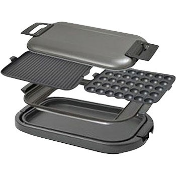 【新品未開封品】ホットプレート　YAMAZEN YHG-T131 ホットプレート 3枚 着脱式 平面/波型/たこ焼き YHG-T131 山善