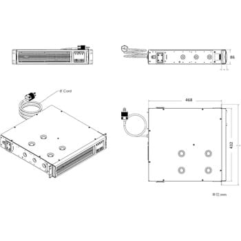 SMT1500RMJ2U APC(エーピーシー) 無停電電源装置 UPS ラインインタラクティブ給電 長寿命バッテリー 正弦波 ラックマウント型 2年保証  SMT1500RMJ2U 1台 APC(シュナイダーエレクトリック) 【通販モノタロウ】