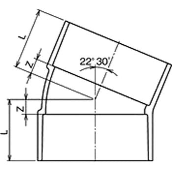 CU 22 1/2エルボ Aron(アロン化成)