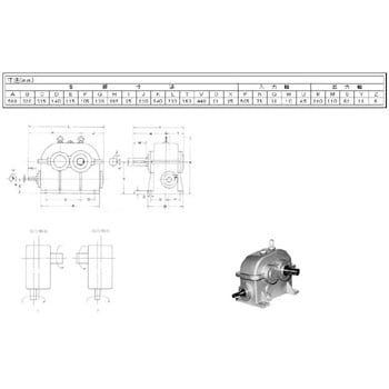 H2L-28L-25-040 減速機 ニッセイ 両軸型 H2 直交軸 0.4kW :049-110339