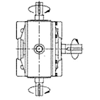 ウォーム減速機 LA型 軸配置：両入力軸 青木精密工業