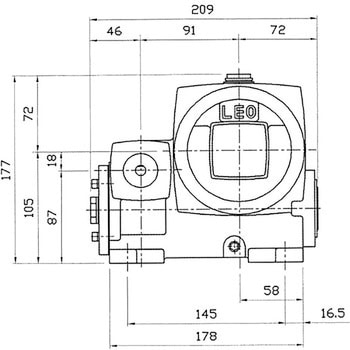 ウォーム減速機 LE型 軸配置：標準 青木精密工業 【通販モノタロウ】