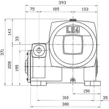 ウォーム減速機 LE型 軸配置：両入力軸 青木精密工業