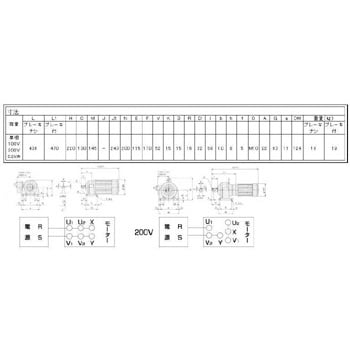 CNHM02-5105DA-SG-B-143 サイクロギヤモーターアルタックス 脚取付 単相100V ブレーキ付 1個 住友重機械工業  【通販モノタロウ】