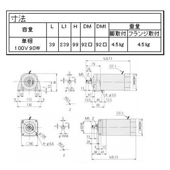 CNVM009-5065-SR-29 サイクロギヤモーターアルタックス フランジ取付 単相100V 1個 住友重機械工業 【通販モノタロウ】