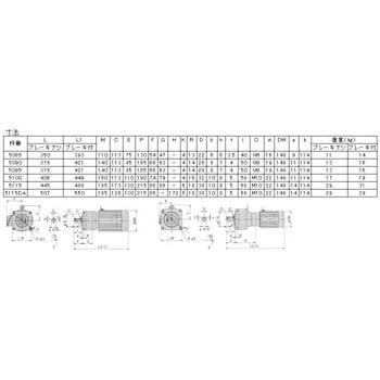 CNVM05-5095-AV-51 サイクロギヤモーターアルタックス フランジ取付 三相200V インバーター用モーター付 1個 住友重機械工業  【通販モノタロウ】