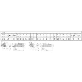 CNVM2-5100-AV-11 サイクロギヤモーターアルタックス フランジ取付 三相200V インバーター用モーター付 1個 住友重機械工業  【通販モノタロウ】