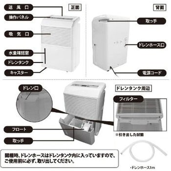 DM-10 除湿機 1台 ナカトミ 【通販モノタロウ】