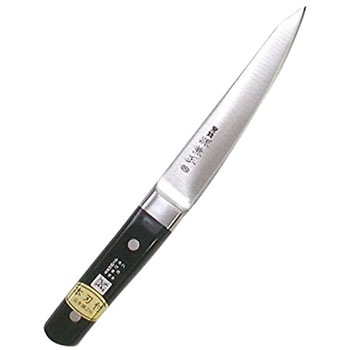 源兼正 Mシリーズ 全鋼 口金付 黒合板柄 骨スキ 関兼常