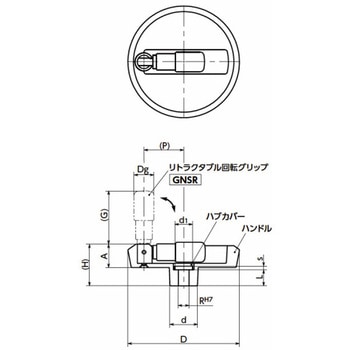 鍋屋バイテック会社 アルミディスクハンドル NBK(鍋屋バイテック会社)