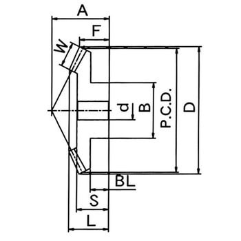 ベベルギヤ 速比1:3 青木精密工業