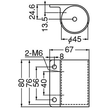支柱ブラケット止 ABR-817 シロクマ