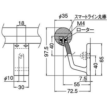アルミスマートブラケットB形 シロクマ
