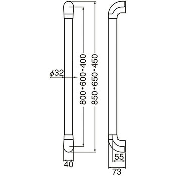 ユニバーサル手すり BR-568 シロクマ