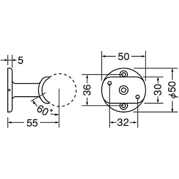 A形ブラケット直受 BR-103 シロクマ