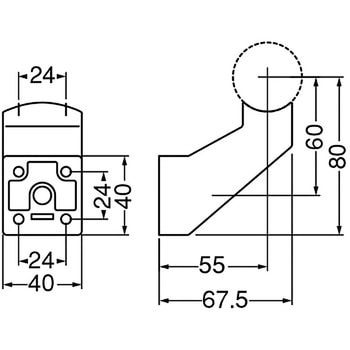 SP形ブラケットL受 BR-629 シロクマ