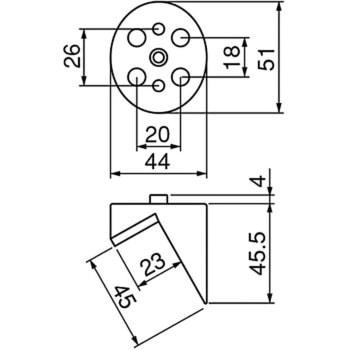 ユニバーサルブラケットBB座 BR-186 シロクマ