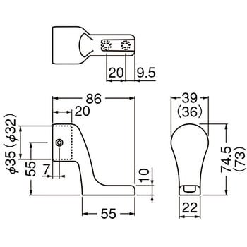 BR-661 スリムブラケットL直止 BR-661 1個 シロクマ 【通販サイト