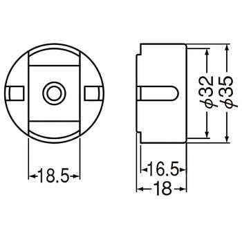 32Φ用変換ハブ(BR-115用) BR-117 シロクマ