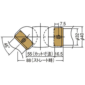 32Φ用変換ハブ(BR-115用) BR-117 シロクマ