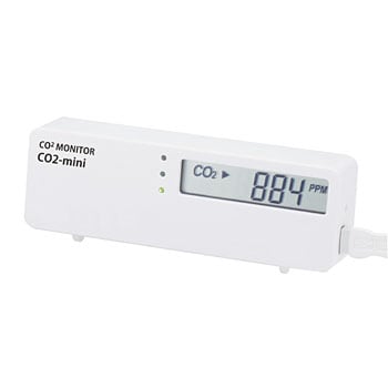 温度センサー付属CO2モニター