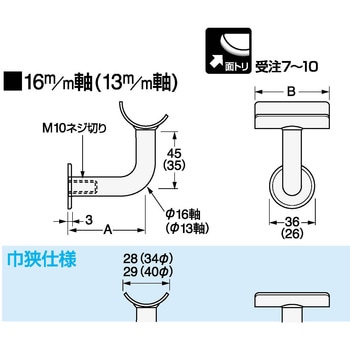 手摺ブラケット L型 半受あそびアンカー座 ケージーパルテック