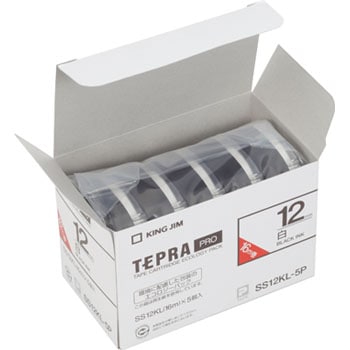 SS12KL-5P テプラPROテープエコパックロング 1箱(5巻) キングジム 【通販モノタロウ】 00311045
