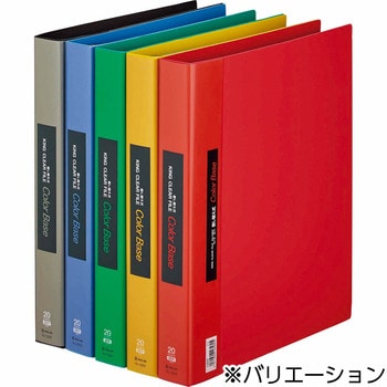 キングクリアーファイル　カラーベース差し替えA4タテ型30穴黒139w  10冊