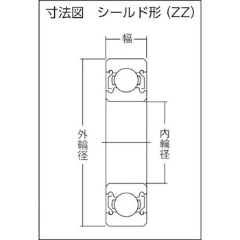 深溝玉軸受 6000番台 ZZ NTN(エヌティーエヌ)