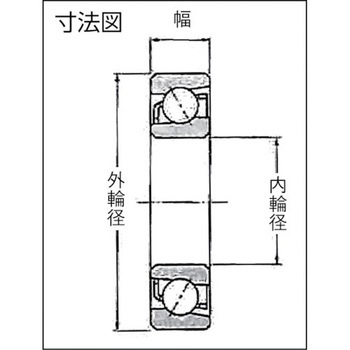 アンギュラ玉軸受 7200番台 NTN(エヌティーエヌ)