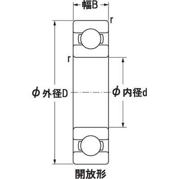 6417 深溝玉軸受 6400番台 開放形 1個 エヌティーエヌ(NTN) 【通販