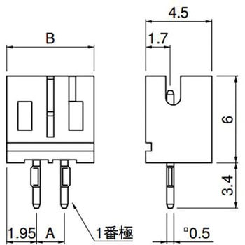 PHコネクター ベース付ポスト 日本圧着端子製造(JST)