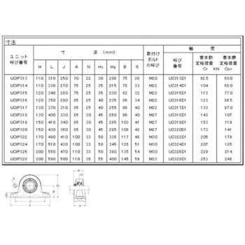 ベアリングユニット 厚肉ピロー形ユニット無給油式 エヌティーエヌ(NTN