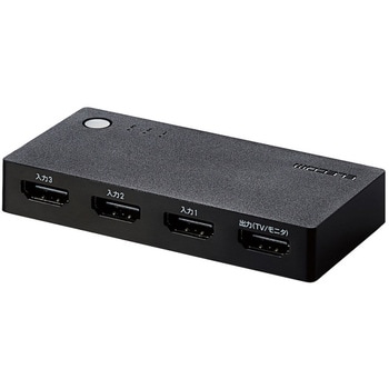 HDMI切替器 2～4ポート 入力 出力×1 コンパクト ブラック エレコム