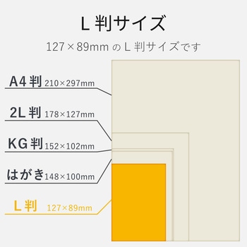 写真用紙 光沢 厚手 銀塩写真印画紙 高耐久 L判 エレコム 写真用紙 通販モノタロウ