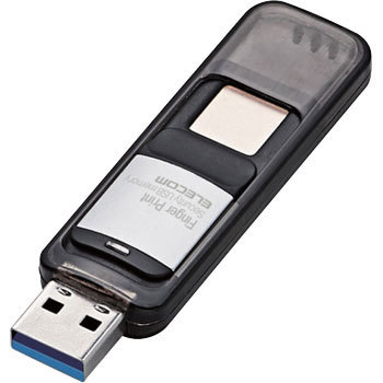 MF-FPU3032GBK USBメモリ USB3.1(Gen1) 指紋認証 セキュリティ機能付 1 