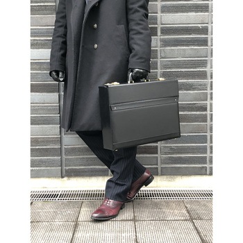 姫革製マチ細パイロットケース(44cm) 平野鞄