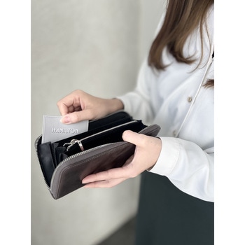 牛革製ラウンドファスナー長財布 平野鞄